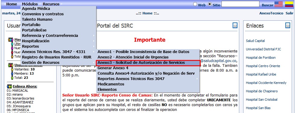 Inicio - SIRC