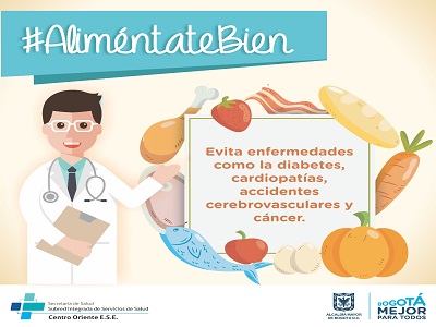 Secretaría de Salud realiza acciones de promoción de alimentación sana en las localidades de Bogotá