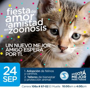 Sábado 24 de Septiembre: Gran Jornada de Adopción en Zoonosis