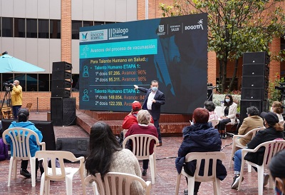 Bogotá avanza en su proceso de vacunación con transparencia y de cara a la ciudadanía