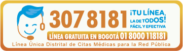 Línea gratuita en Bogotá