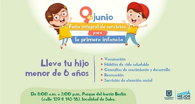 Alcaldía de Bogotá realiza feria integral de servicios para la primera infancia