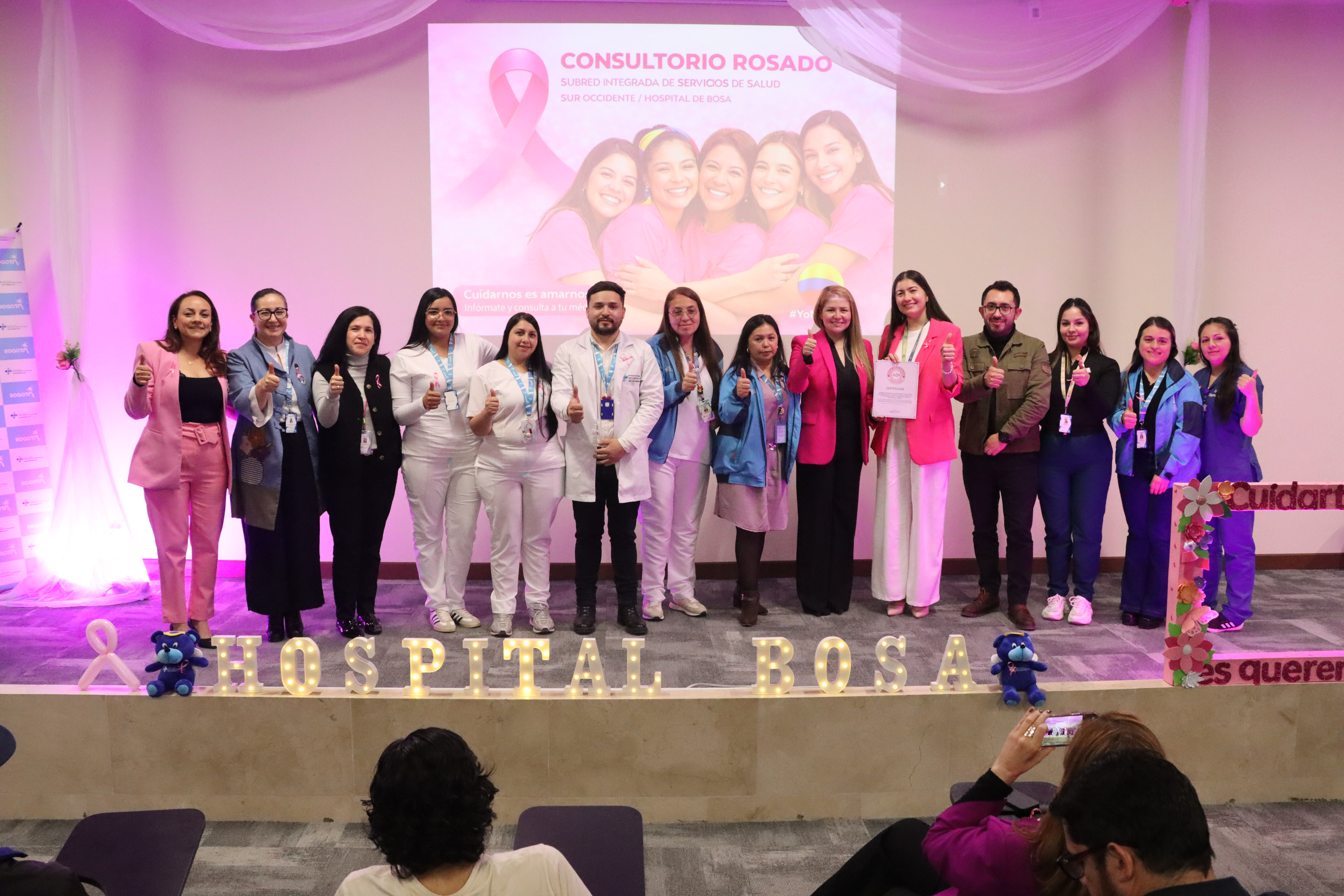 Consultorio Rosado del Hospital de Bosa recibe certificación de la Asociación Colombiana de Mastología