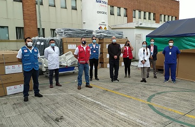 Hospital Engativá recibe 39 camas hospitalarias donadas por USAID, IFRC y la Cruz Roja Colombiana