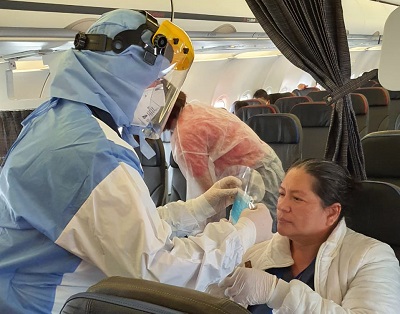 Secretaría de Salud verifica protocolo de apertura del Aeropuerto El Dorado