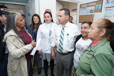 Secretario de Salud verifica servicios en la red pública 
