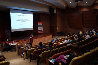Taller de simulación de emergencia por COVID-19 en Bogotá